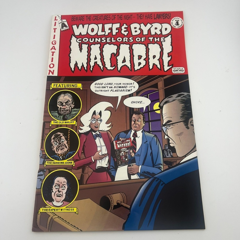 Wolff & Byrd Counselors of the Macabre #4 1994 Exhibit A Press Vintage Comic